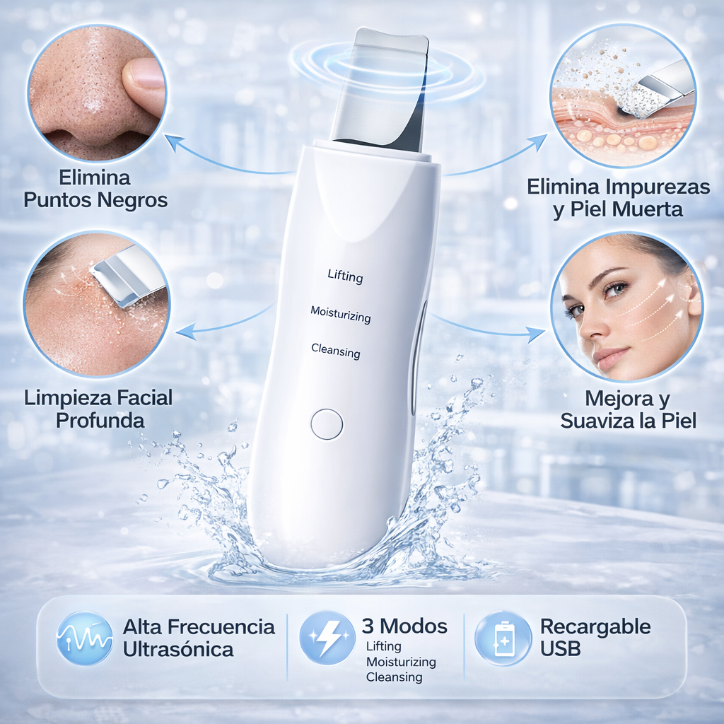 PALETA ULTRASONICA PARA ROSTRO - PREMIUM