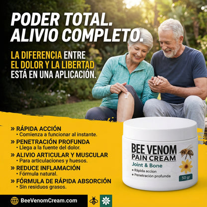 Bee Venom Pain Cream – Acción Rápida y Profunda